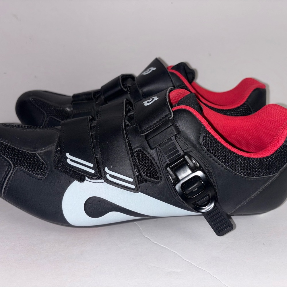 Peloton Black and White Cycling Shoes